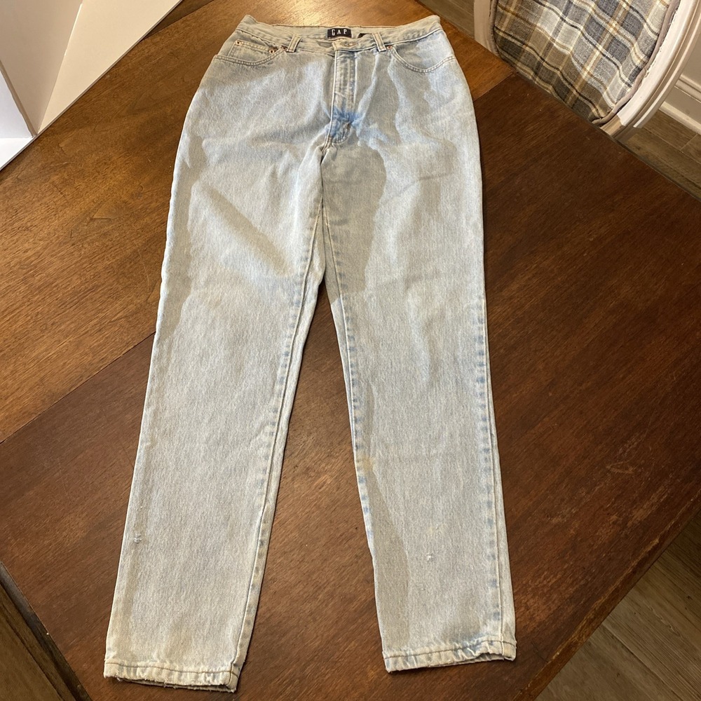 Vintage Gap 90s Mom‎ Jeans Size 13/14 High Rise Light Wash  100% Cotton